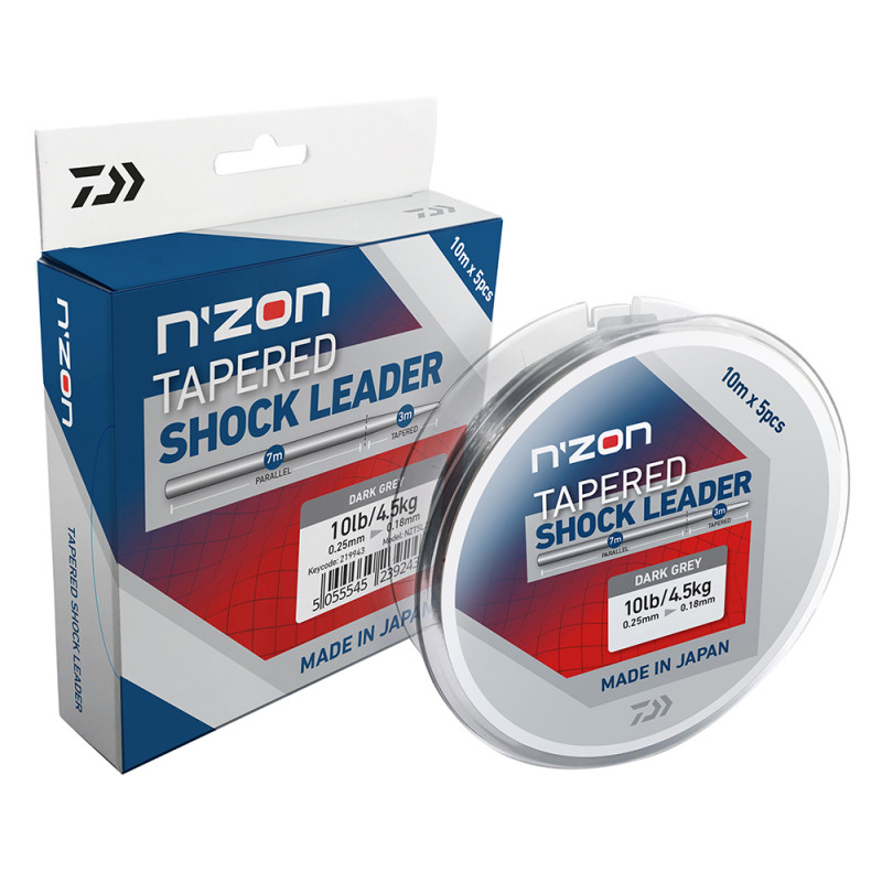 Vlasec Daiwa NZON Tapered Shock Leeder 10m 0,26 až 0,35mm