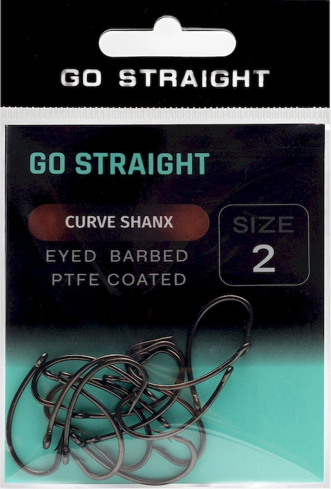 Háčiky Go Straight Curve Shanx eyed barbed 15ks č.2