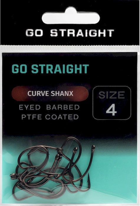 Háčiky Go Straight Curve Shanx eyed barbed 15ks č.4