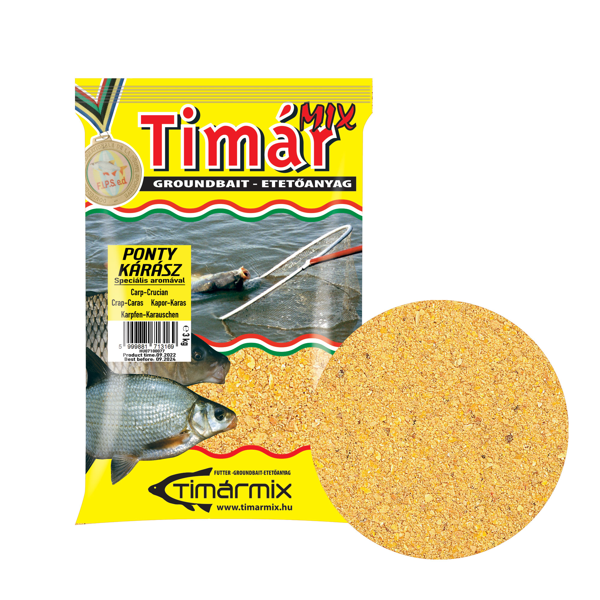Krmivo Tímár 3kg Kapor-Karas žltý