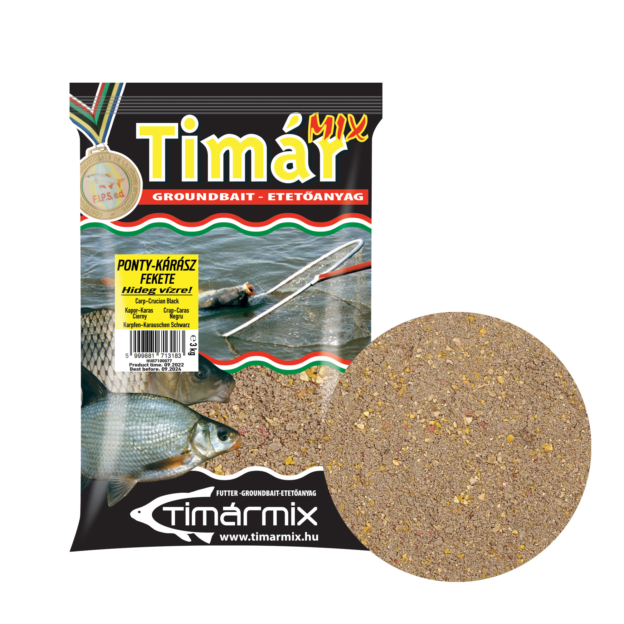 Krmivo Tímár 3kg Kapor-Karas čierny