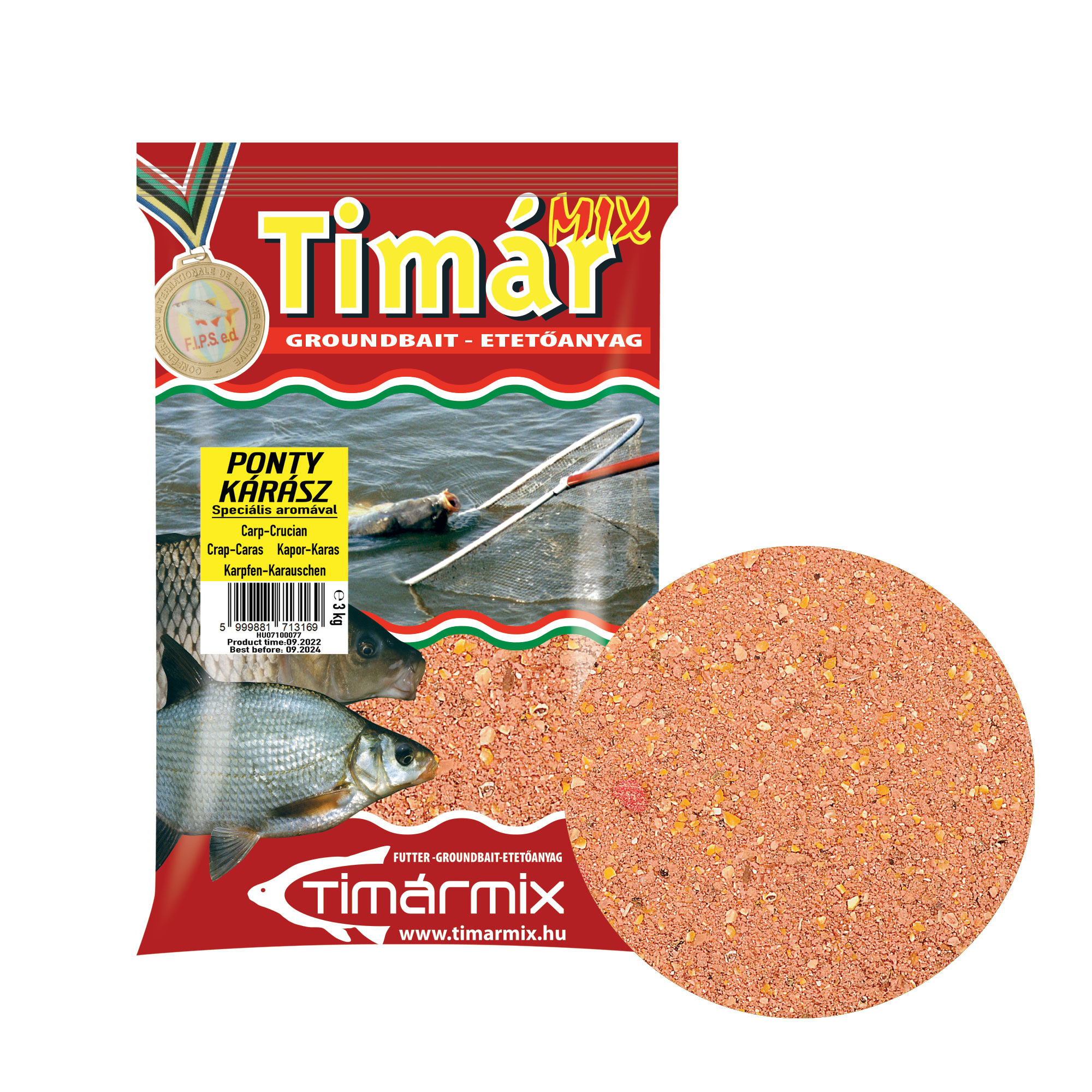 Krmivo Tímár 3kg Kapor-Karas červený