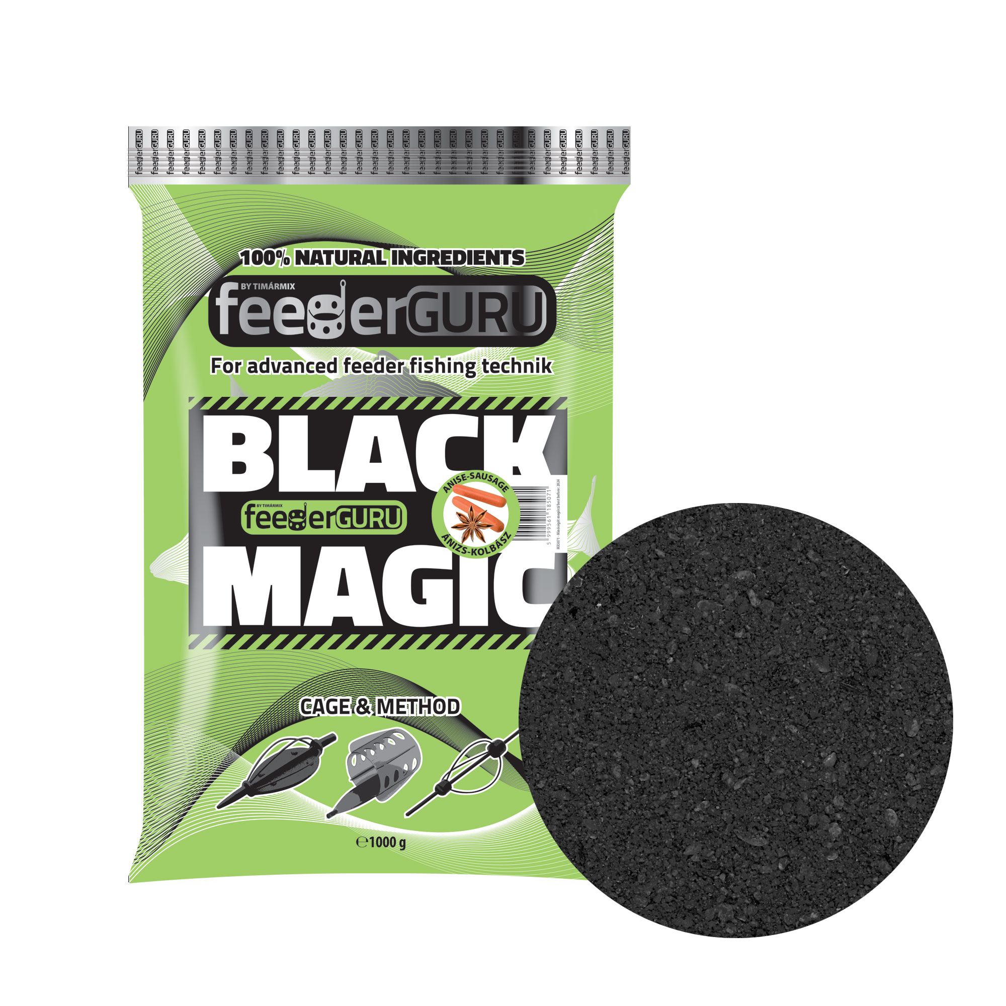 Krmivo Tímár Mix Feeder Guru 1kg Black Magic