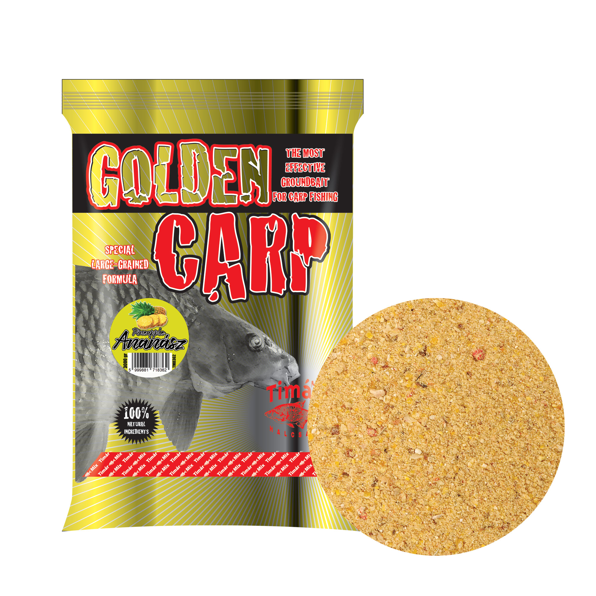 Krmivo Tímár Golden Carp 3kg Ananás