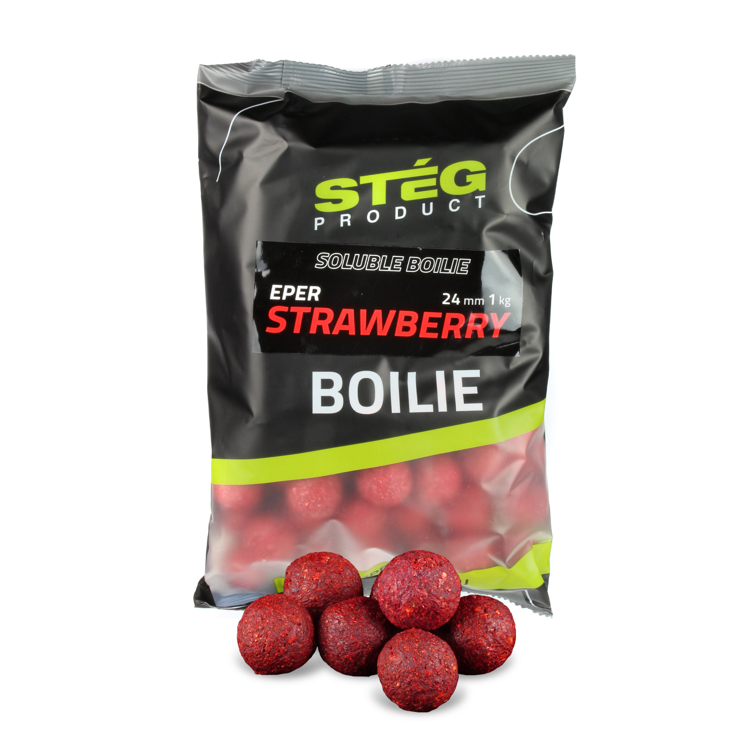 Boilies Stég Soluble 24mm Jahoda