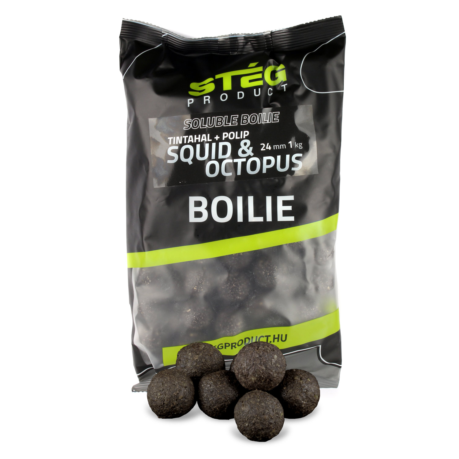 Boilies Stég Soluble 24mm Squid octopus
