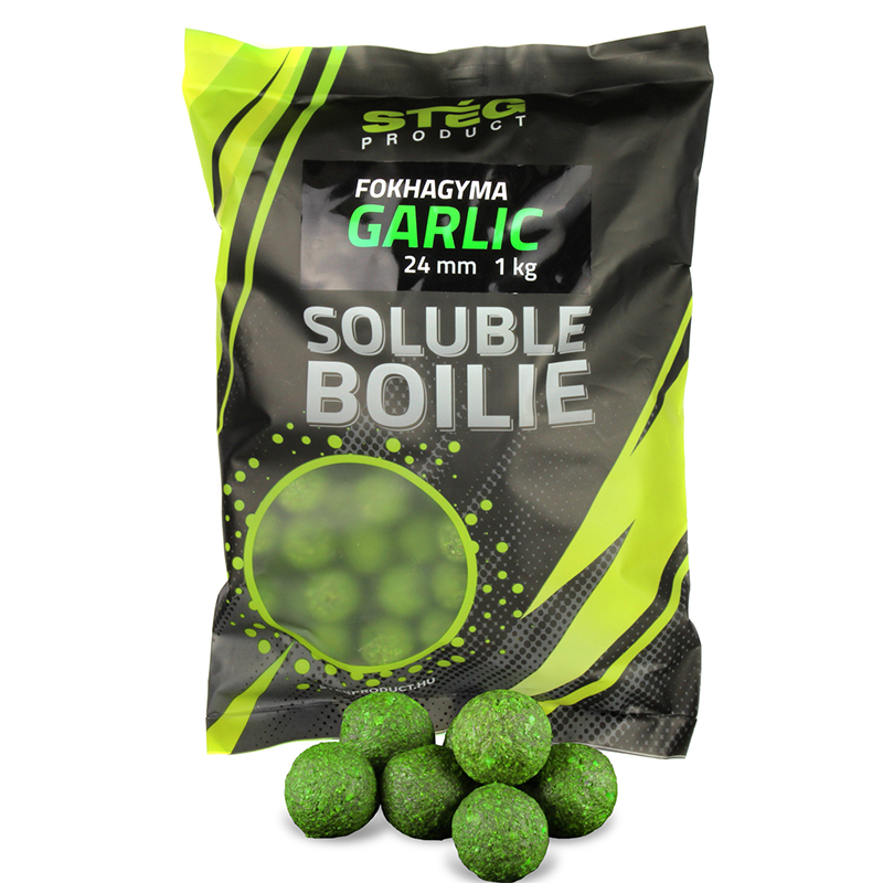 Boilies Stég soluble 24mm Cesnak