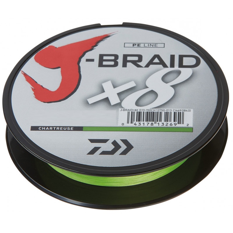 Šnúra Daiwa J-Braid X8 0,22mm 150m chartreuse