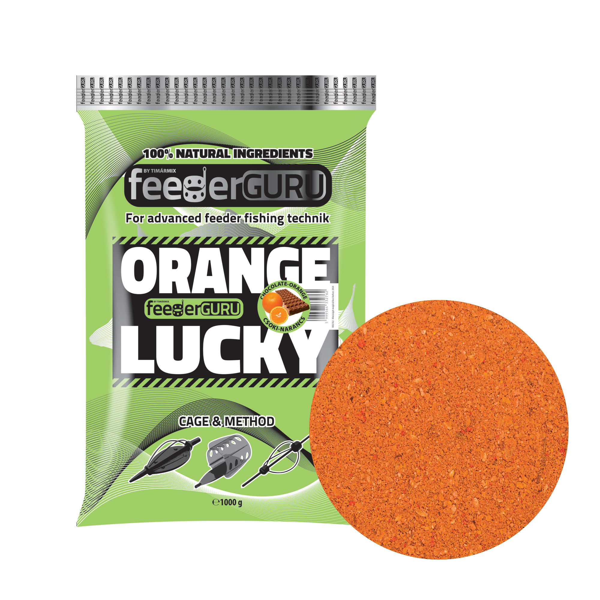 Krmivo Tímár Mix Feeder Guru 1kg Orange Lucky
