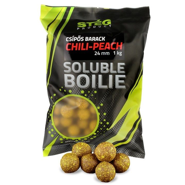 Boilies Stég Soluble 24mm Chili Peach