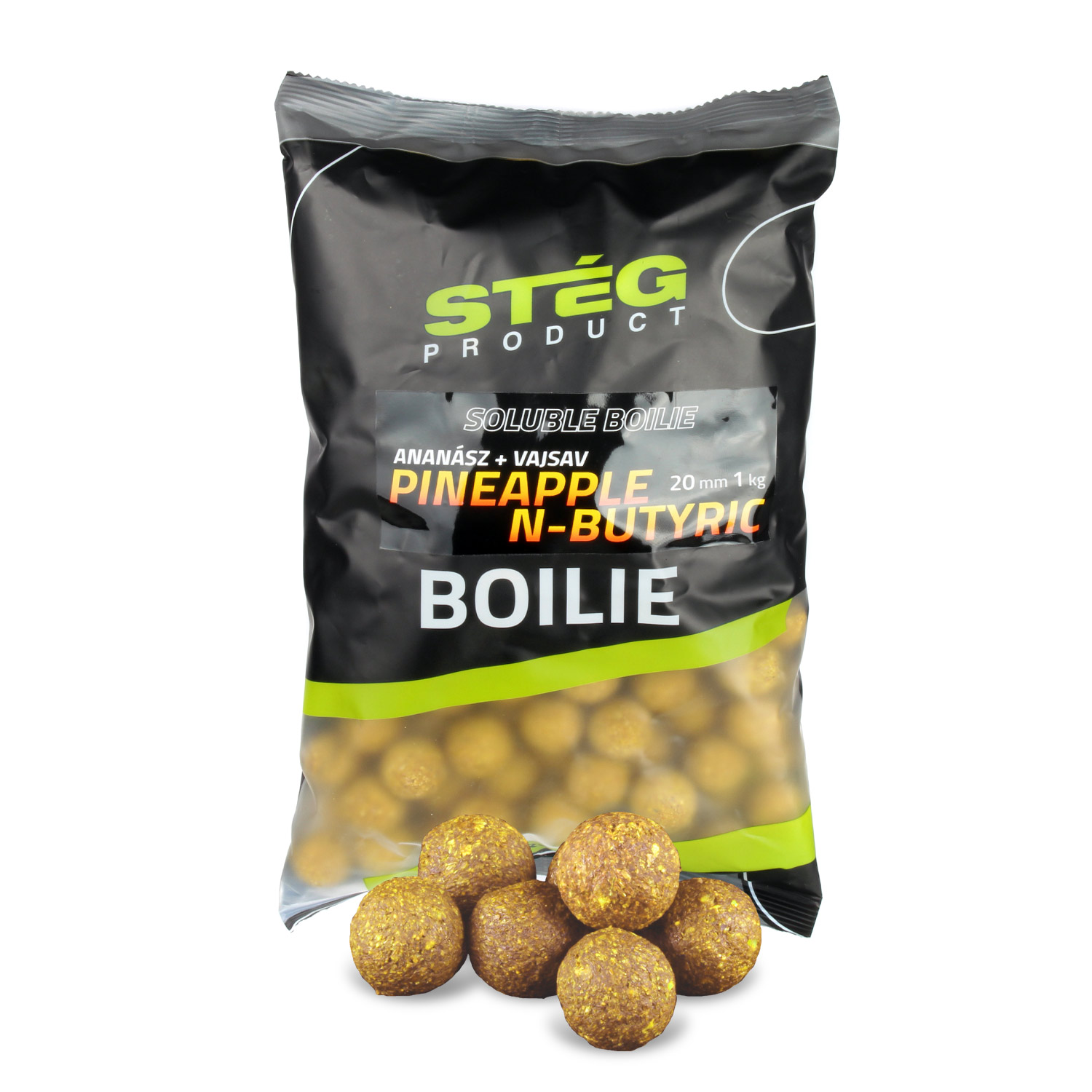 Boilies Stég Soluble 24mm Ananás - N-Butyric