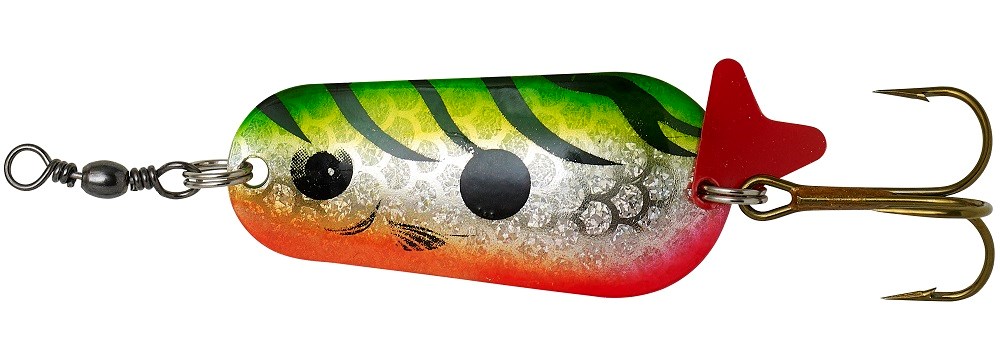 Blyskáč DAM Effzett Standard Spoon 5,5cm 22g Firetiger UV