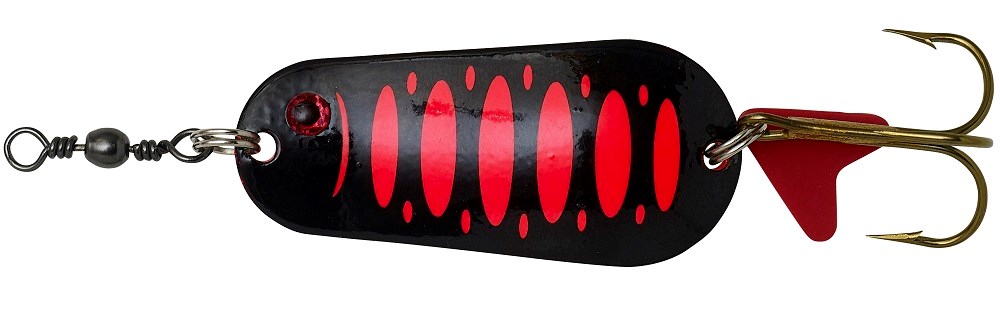 Blyskáč DAM Effzett Standard Spoon 3,2cm 6g Fluo Red/Black UV
