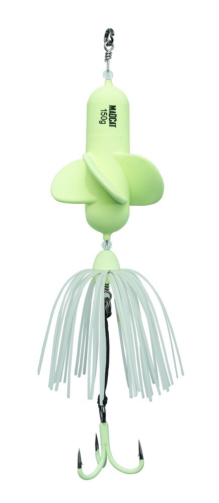 Vertikálna nástra Dam MadCat A-Static Propeler Teaser 26cm 3/0 150g Glow in the Dark