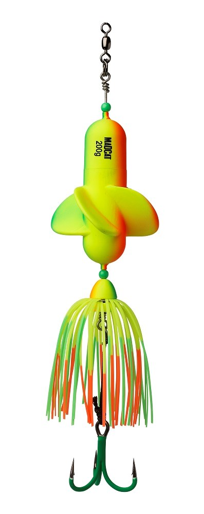 Vertikálna nástra Dam MadCat A-Static Propeler Teaser 26cm 3/0 150g Firetiger UV
