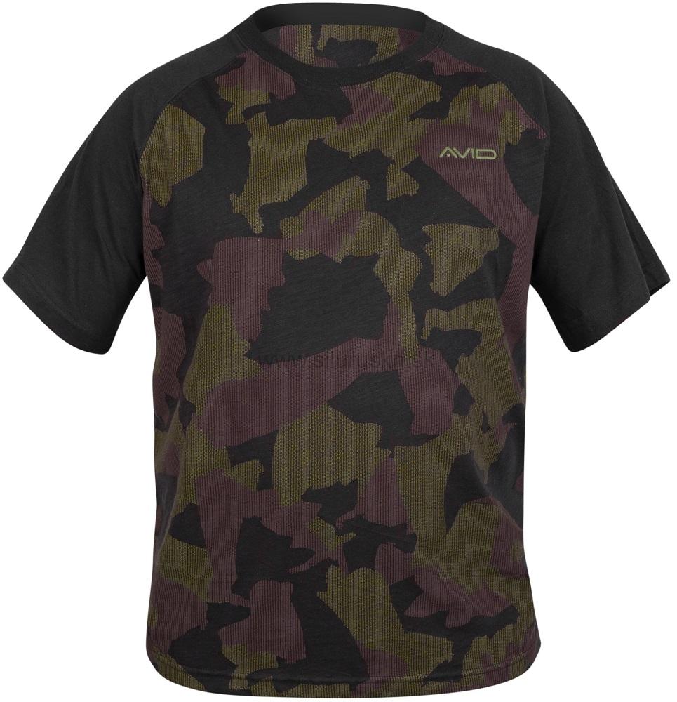 Krátkorukávne tričko Avid Distortion Camo Lite T-Shirt veľkosť L