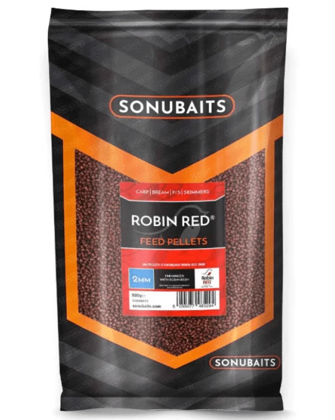 Pelety Sonubaits Feed Pellets 900g 2mm Robin Red