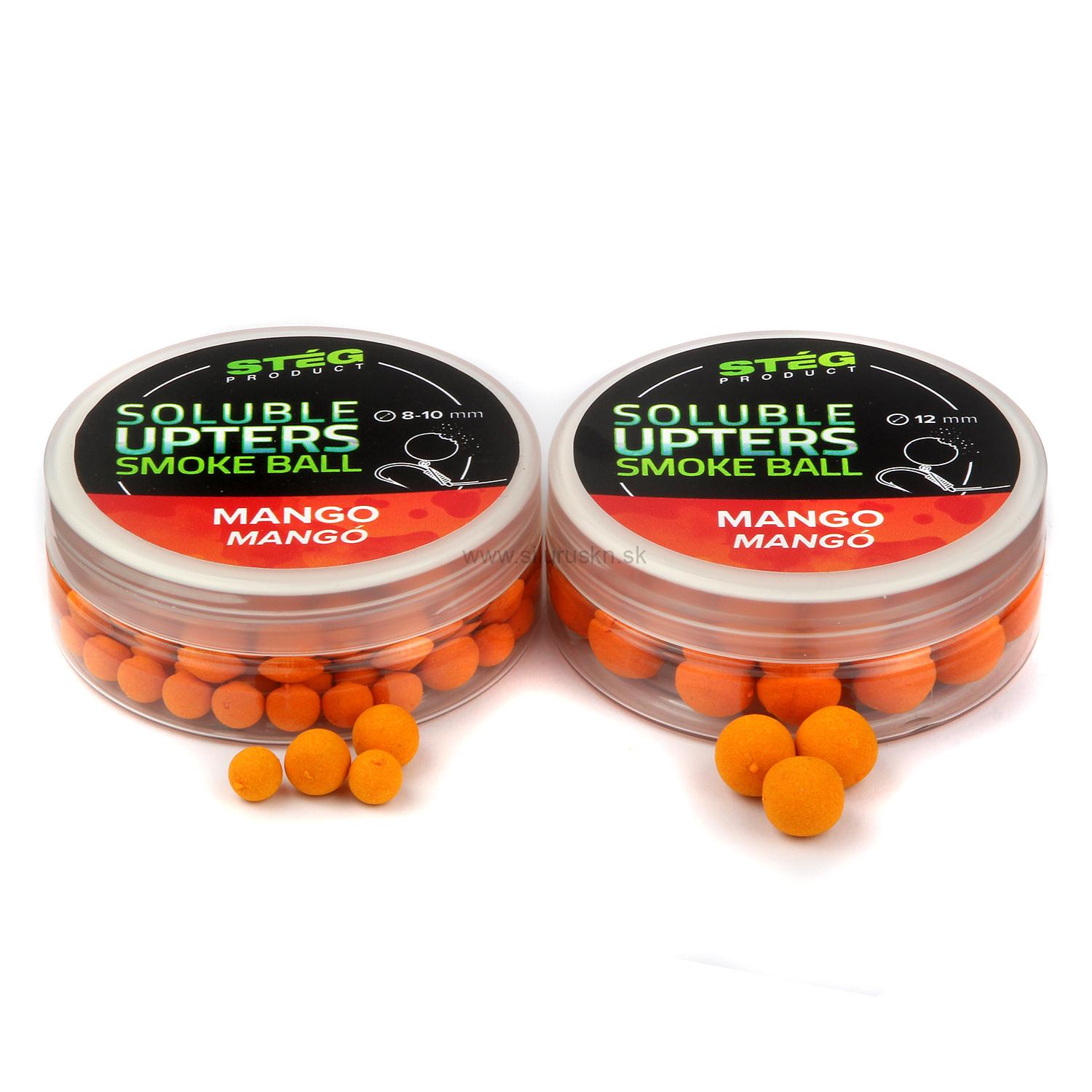 Boilies Stég Soluble Upters Smoke Ball 12mm Mango