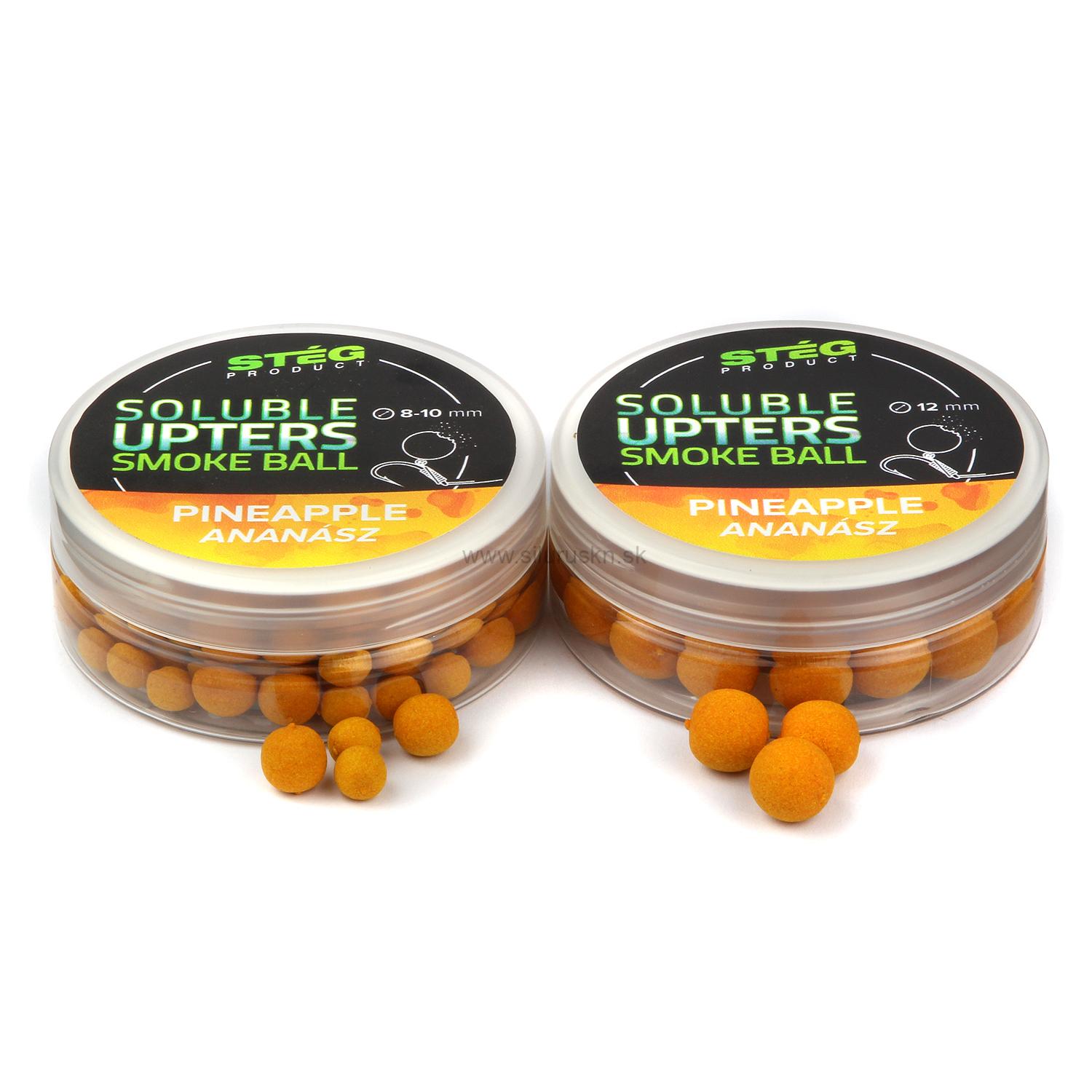 Boilies Stég Soluble Upters Smoke Ball 12mm Ananás