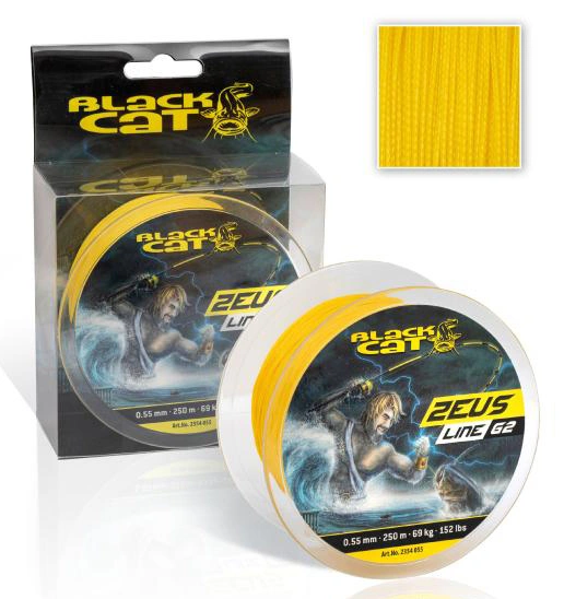 Šnúra Black Cat Zeus Line G2 400m 69kg 0,55mm zelená