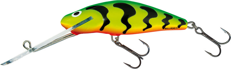 Wobler Salmo BuLlhead BD6SDR Green Tiger
