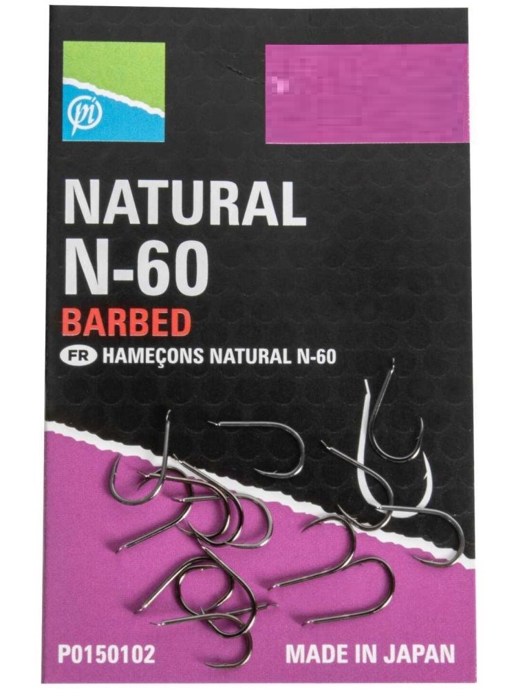 Háčiky Preston Natural N-60 veľ. 14