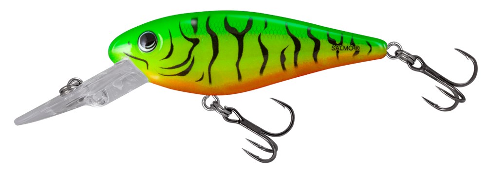 Wobler Salmo Rattlin Executor 7cm Clear Green Tiger