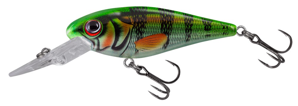 Wobler Salmo Rattlin Executor 7cm Color Clear Hot Perch