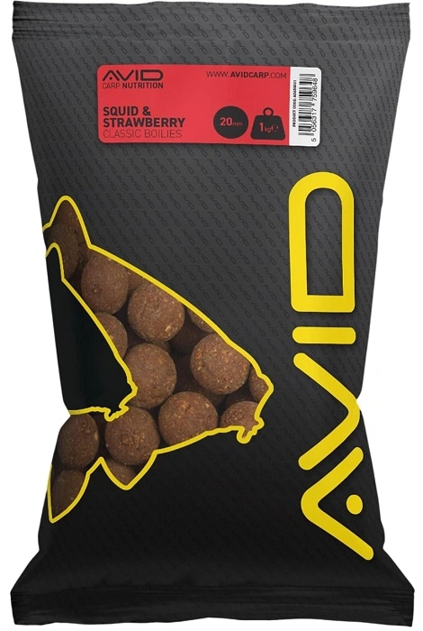 Boilies Avid carp 20mm 1kg squid+jahoda